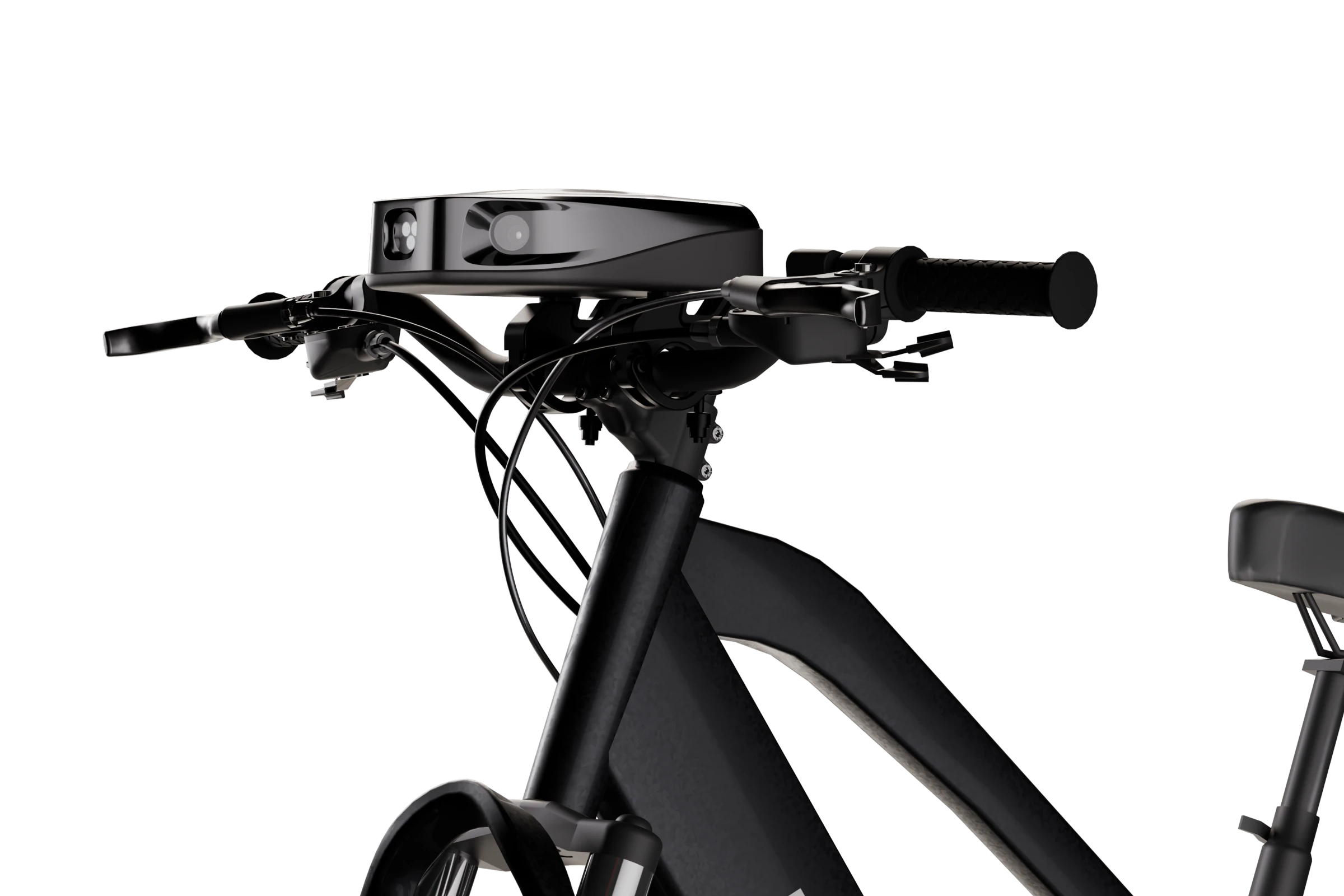 Ekin Bike Patrol unit mounted on the handlebars of an e-bike